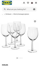 IKEA SVALKA Wine Glass Clear