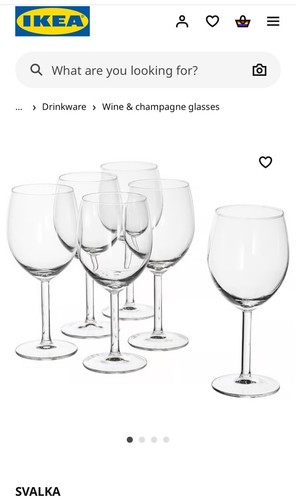 Ikea svalka wine glass - ikea, clear