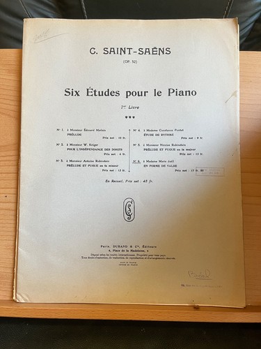 Saint saens étude forme - saint-saens, en