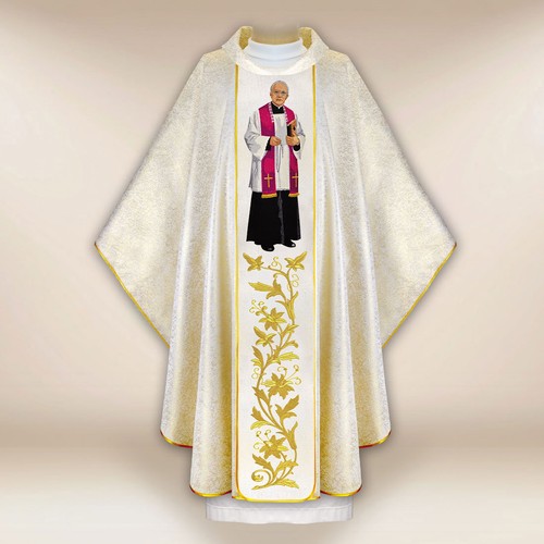 Chasuble avec image brodée - , «