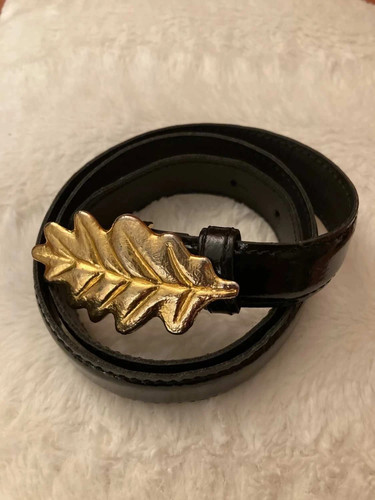 Ceinture cuir vernis noir