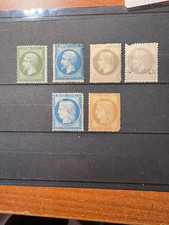 FRANCE 1862/74  POUR ETUDE LOT X6 TP NEUFS DU TYPE CERES /NAPOLEON SCD CHOIX