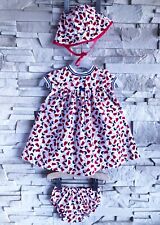 CATIMINI - NEW - ENSEMBLE 3P BÉBÉ FILLE MOTIF PETITES FILLES & TONS LUMINEUX 9M