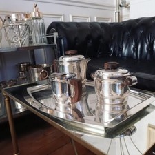 Rare Service à Thé/Café Argent Hermès Ravinet Denfert 1930