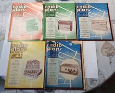 5 Revue Radio Plans - N°176,177,178,179,182 - Radio et télévision.Annee 1962