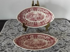 Lot de 2 petits plats à apéritif BURGENLAND faïence VILLEROY et BOCH