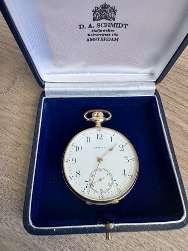 Zenith montre gousset 14k - zenith, or