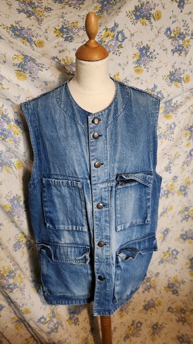 Veste jean sans manche - veste,