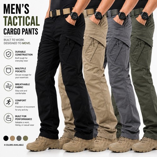 Men tactical cargo pants - cargo,