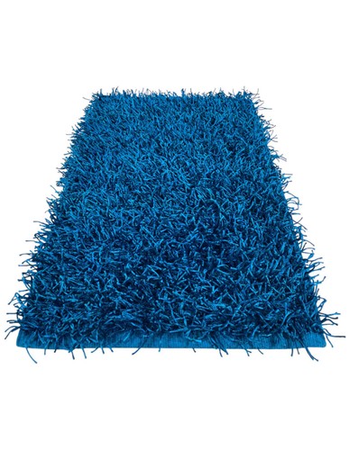 Tapis shaggy bleu moderne - moderne,