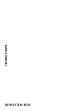 Bedienungsanleitung-Operating Instructions Bang Olufsen Beomaster 3500