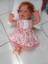 jolie robe ancienne compatible  poupée antonio juan, baby annabell,baigneurs45cm