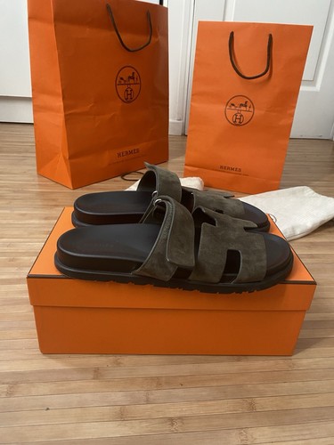 Hermès claquettes homme daim - hermÈs,