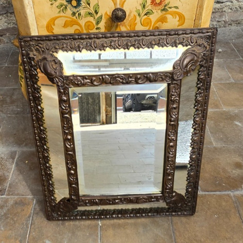 Ancien miroir mural cadre - ancien,
