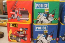 5 boite ou panier tissu lego depliable rangement manque 1 fond