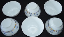 Lot de 6 grands bols décor enfants jouets ARCOPAL vintage années 80's