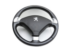Volant de direction Airbagvolant cuir pour Peugeot 307 CC 03-05 96345028ZR