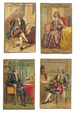 11 anciens CHROMOS  gaufrés