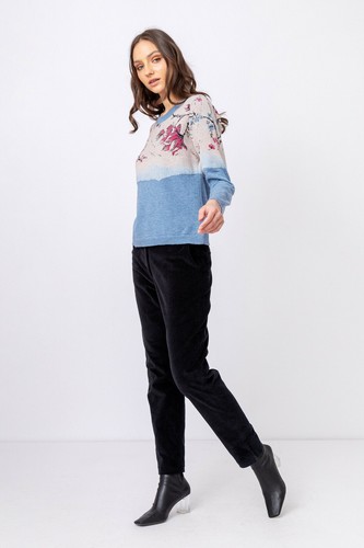 Ivko pullover jacquard - ivko, cerise
