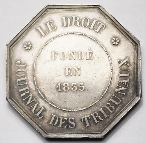 Presse rare jeton argent - :,