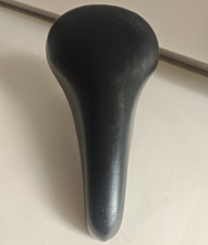 Selle vélo vintage Challenge Pro retro, ancien, course, route, cuir, noir ~1980