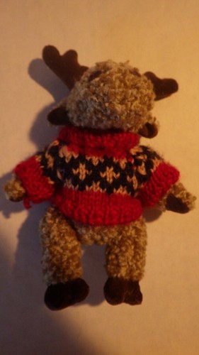 Peluche doudou cerf renne noel - cerf,