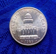 MONNAIE DE 100F PANTHEON 1982  EN ARGENT MASSIF 900%