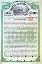 Compagnie des chemins de fer Chicago et st-Louis 4% or (1584)
