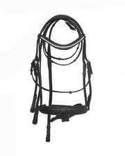 Bride cheval en cuir avec