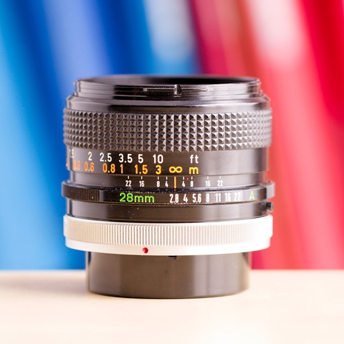 Canon 28mm 8 s c - fd, f/2.8