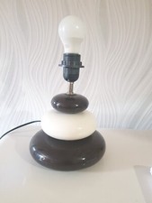 LAMPE A POSER GALETS MARRON