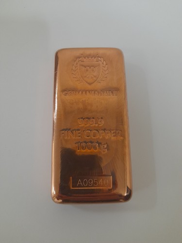 Lingot cuivre 1kg - lingot,