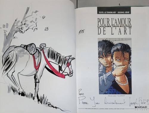 Dédicacée pour amour de - bd, l'amour
