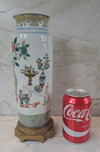 Vase rouleau porcelaine - vase,