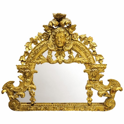 Fronton miroir louis xiv en - louis,