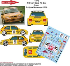 DECALS 1/18 REF 1372 CITROEN