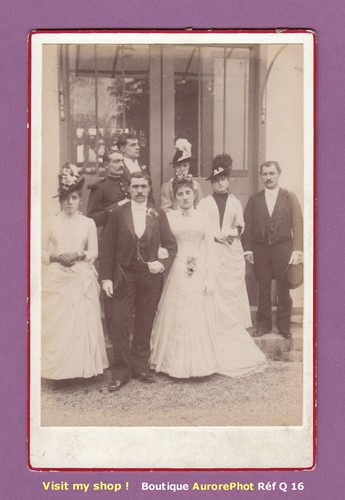 Cdv cabinet couple mariés - couple, de
