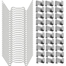 Vitre en verre à tracas pour montage avec pinces en verre de serre à ressort