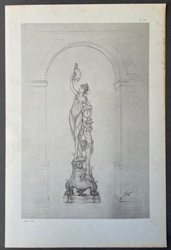 Horloge torchère marbres