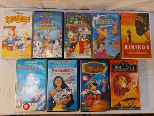 Lot cassettes vhs de - 9,