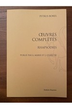 Oeuvres complètes de Petrus Borel, Rhapsodies Petrus Borel 