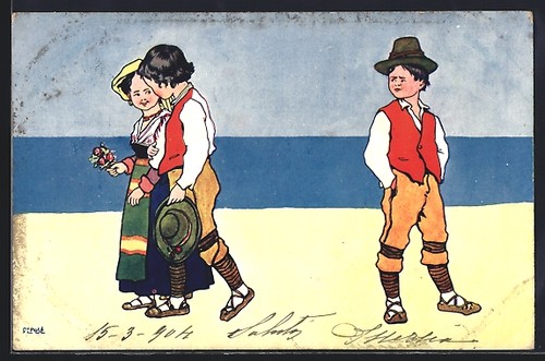 Carte postale artiste - carte,