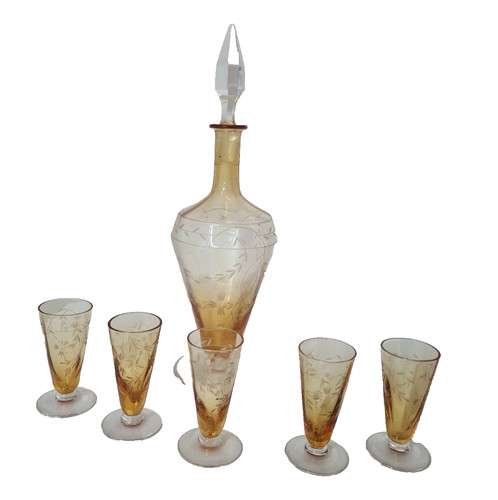Service liqueur avec 1 - service,