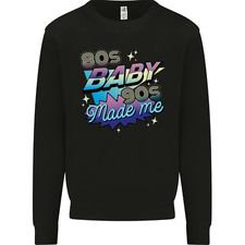 Sweatshirt Jumper Pour Homme 80S Baby 90S Made Me Musique Pop Rock