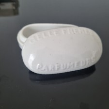 GELLE FRERES PARFUMEURS fin XIXè Boite en Céramique Blanche Perfume Box 19thC