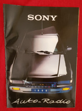 catalogue SONY   vintage de 1988 pour automobile auto radio , hp, lecteur cd ,