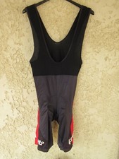 Combi Cuissard cycliste LOTTO BERRY FLOOR ADECCO short NALINI noir rouge 6 XXL