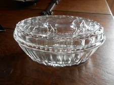 Ancien Beurrier en verre Décor Vache