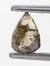 0,40 Ct Pear Cut Diamant Brun Rose Cut Diamant Diamant Naturel Pour Bijoux