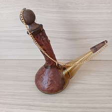 Carafe A Décanter Espagnole, Poron, Habillage Cuir, Bouteille De Vin Avec Chaine